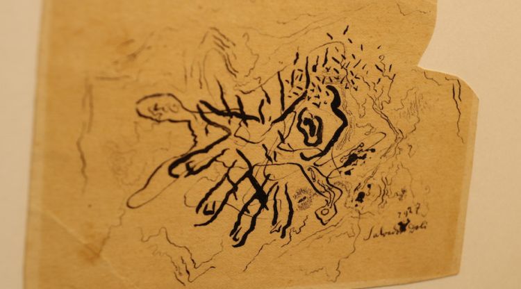 Imatge del dibuix de Dalí 'Ma putrefacte amb formigues' que ha sortit a subhasta. ACN