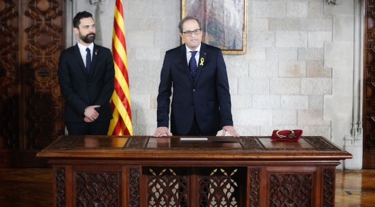 Acte de presa de possessió del president de la Generalitat, Quim Torra. ACN