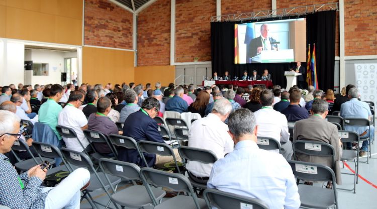 Pla general de l'assemblea general de la FCAC a Bordils, aquest matí. ACN