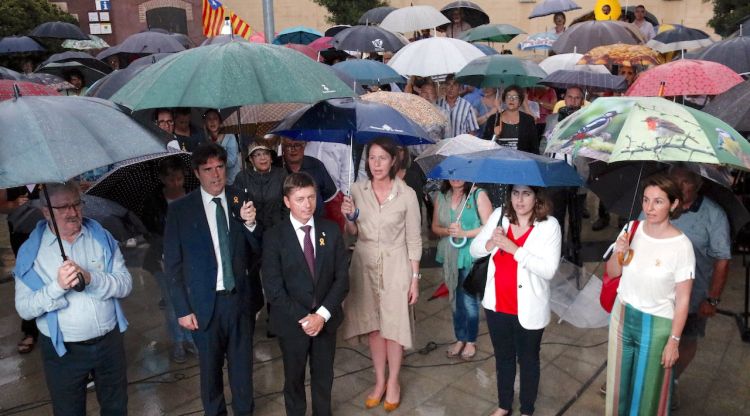 L'acte ha comptat amb la presència de Marta Madrenas, Marta Pascal i Pere Vila. ACN