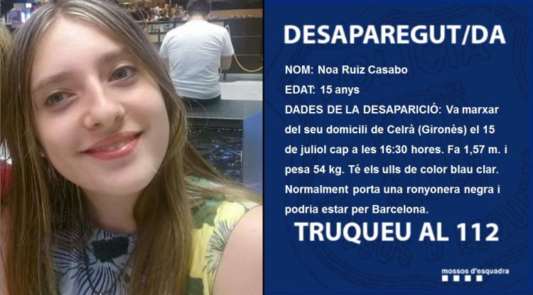La desapareguda, Noa Ruiz