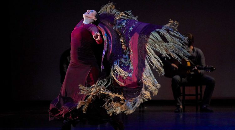 María Pagés en un instant de la seva actuació d'ahir al Festival Castell de Peralada. Toti Ferrer