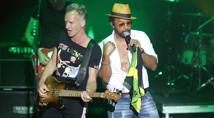 Sting durant la seva darrera visita a Cap Roig amb Shaggy el 2018. José Irun