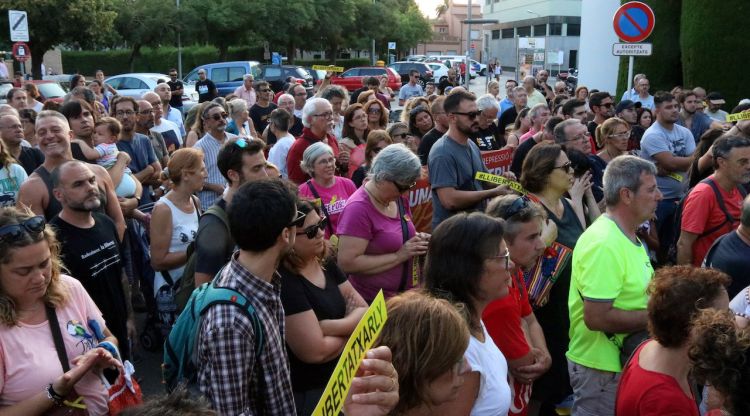 Concentració a Palafrugell en suport al detingut, aquesta tarda. ACN