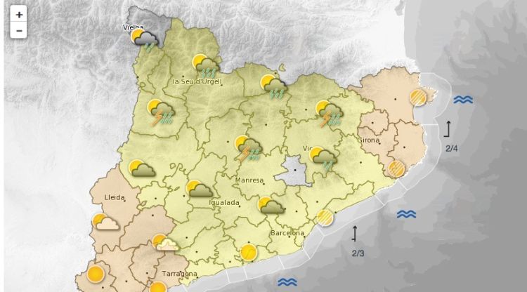 Predicció per aquesta tarda