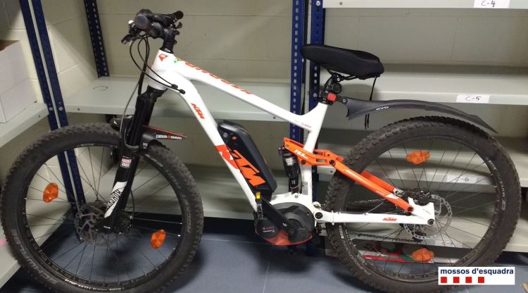 La bicicleta robada i que els Mossos han recuperat