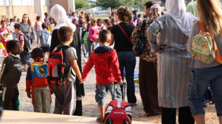 Alumnes del CEIP Taialà de Girona. ACN