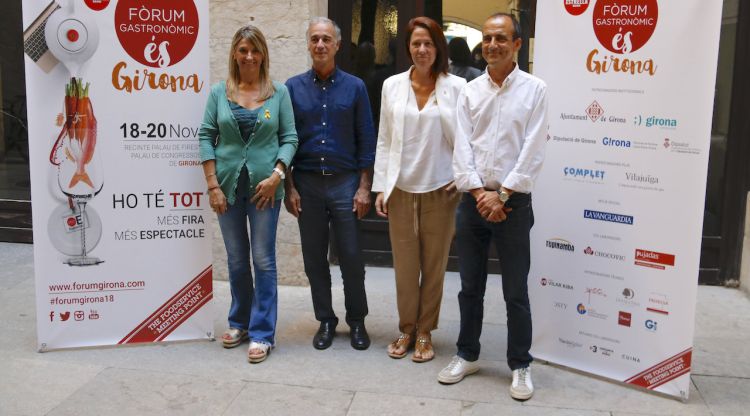 D'esquerra a dreta: Glòria Plana, Jaume Von Arend, Marta Madrenas i Pep Palau. ACN
