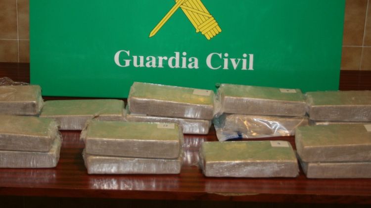 Droga comissada per la Guàrdia Civil en l'operació © ACN