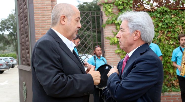 L'exconseller Felip Puig (esquerra) i Antoni Escudero. ACN