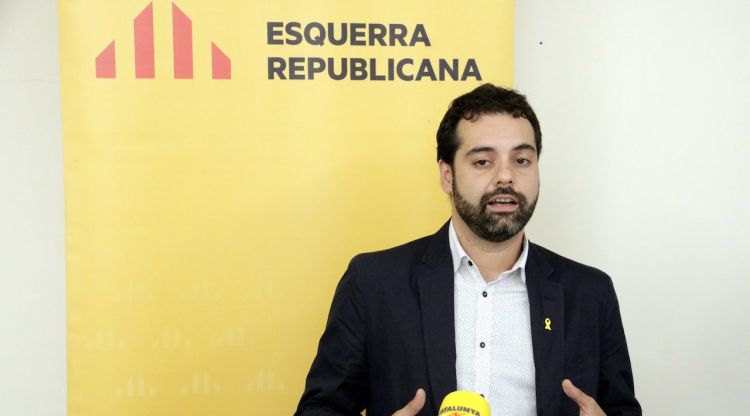 L'alcaldable d'ERC a Girona, Quim Ayats, aquest matí. ACN