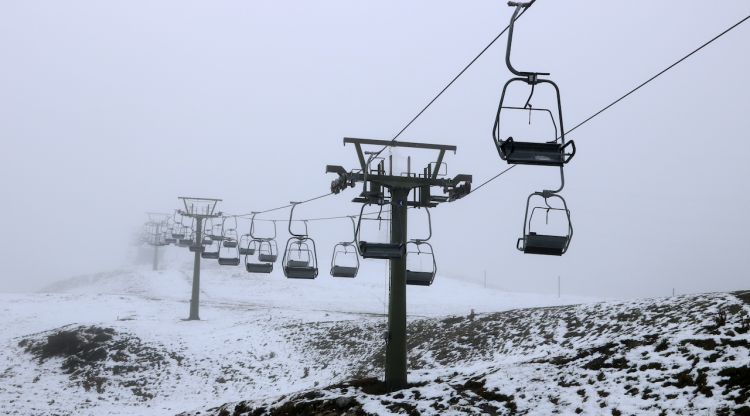 La nevada que va caure ahir a Baqueira presentava aquest estat avui al matí. ACN