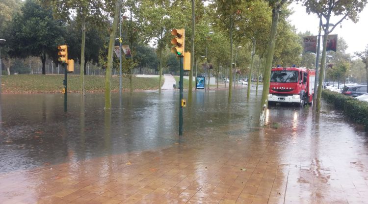 La darrera tempesta important a Girona fou el 14 d'octubre. AAVV Barri Vell