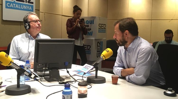 José Grinda durant la seva entrevista a la Cadena SER. Cadena SER/Ràdio Girona