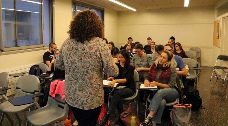 Una classe del màster de professorat. ACN