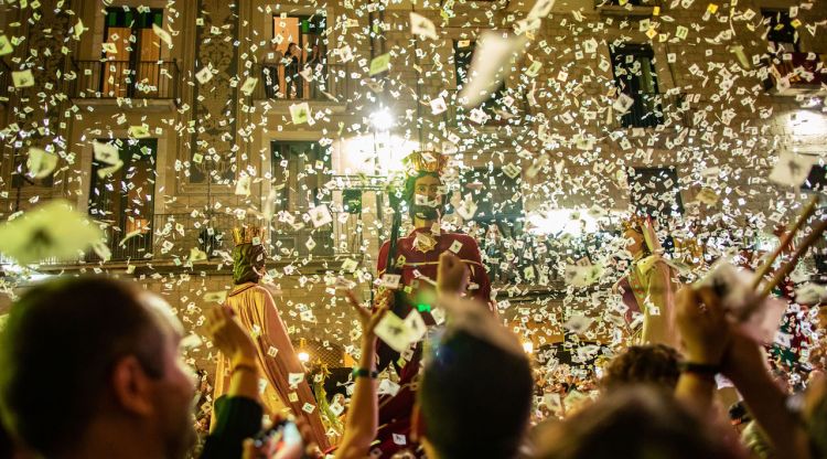 Un instant del pregó de fires d'ahir. Aj. de Girona