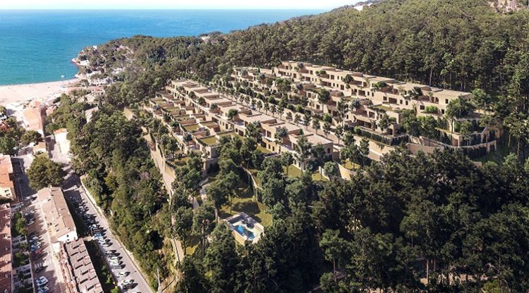 Imatge que recrea la promoció de nous habitatges que Stoneweg Living i Sorigué construiran a Sa Riera de Begur