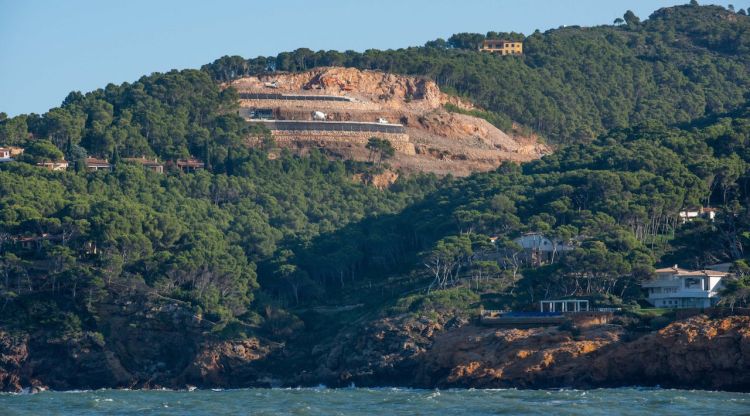 La zona de la Pedrera de Begur on s'està edificant