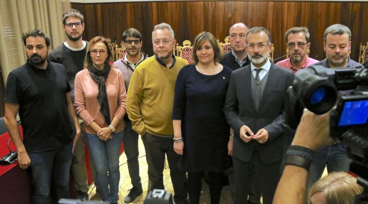 Els regidors a l'oposició a l'Ajuntament de Figueres. ACN