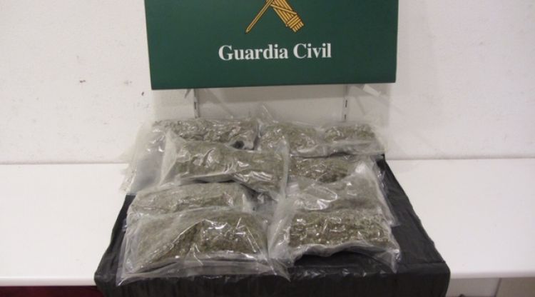 La droga decomissada per la Guàrdia Civil