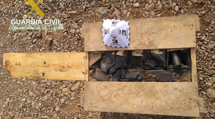 Els explosius localitzats a Bellver de Cerdanya i que el GEDEX va destruir