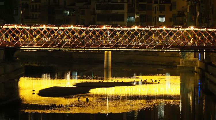 Llums de Nadal de fa un parell d'anys a Girona