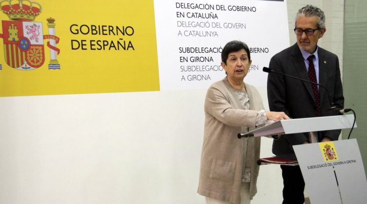 La delegada del govern espanyol a Catalunya, Teresa Cunillera amb el subdelegat Albert Bramon. ACN