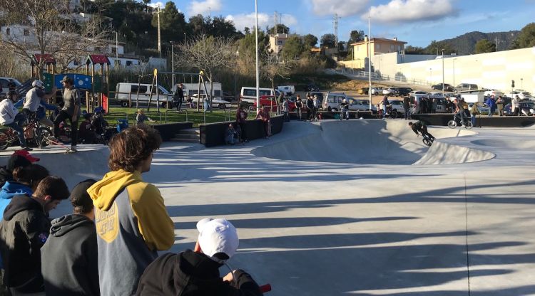 Inauguració de la pista d'skate de Tossa el gener de l'any passat