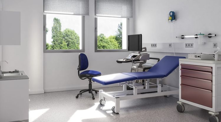 Recreació virtual de la futura consulta de la Unitat d'Imatge Cardíaca de l'hospital Josep Trueta