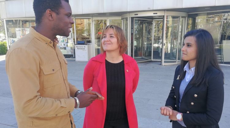 Nagash Diallo, Agnès Lladó i Nàdia Fernández, aquest matí