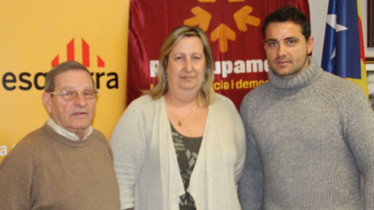 Conxita Boldú, centre, encapçalarà la coalició © AG