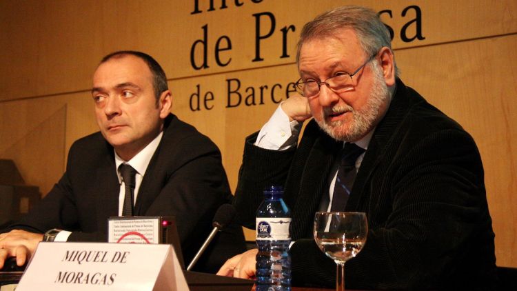 Joan Sabaté i Miquel de Moragas en la darrera onada del Baròmetre © ACN