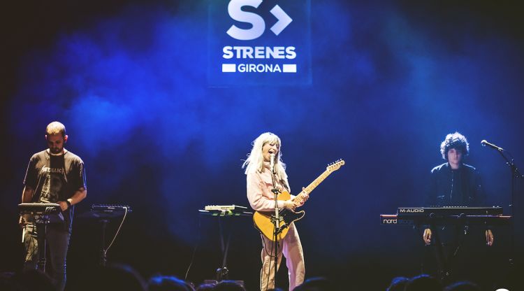 Pavvla durant la seva actuació al Festival Strenes. Gaspar Morer