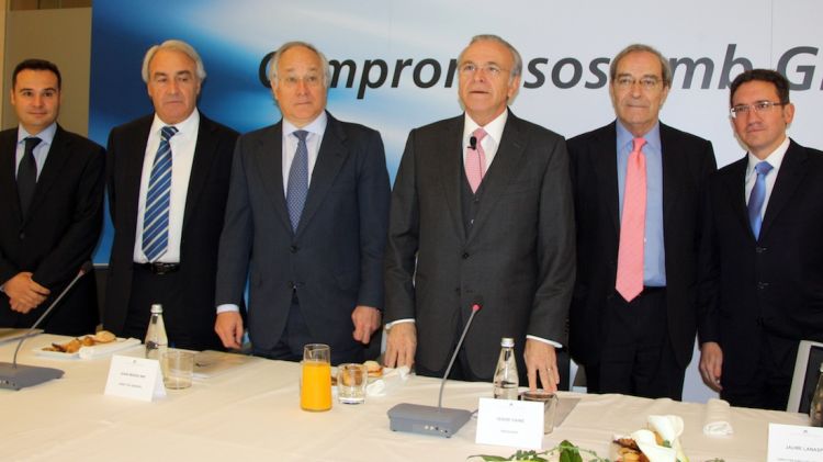 Els directius de 'la Caixa' s'han traslladat a Girona per presentar les inversions en matèria d'Obra Social © ACN
