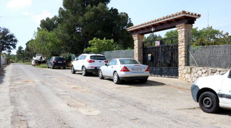 La zona del carrer del Puig de l'Escala on es van produir l'incident. ACN