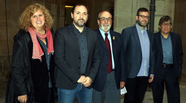 Foto de família del Festival de Torroella de Montgrí al Departament de Cultura. ACN