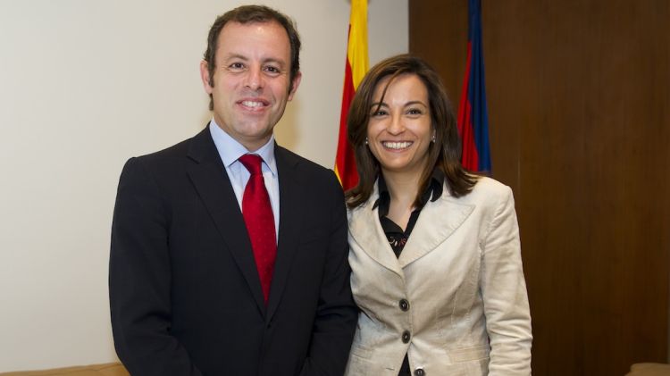 Sandro Rosell i Iolanda Pineda © AG