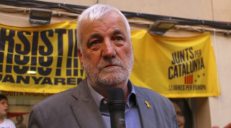 El senador electe de JxCat Josep Maria 'Jami' Matamala en el seu primer acte a Girona. ACN