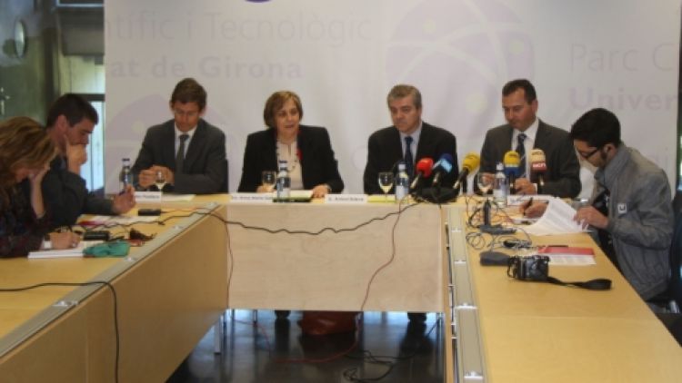 Carles Fradera, Anna Mª Geli, Antoni Esteve i Pere Condom © ACN