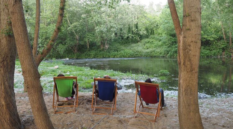 Platja fluvial del riu Ter, a la zona de Sant Ponç