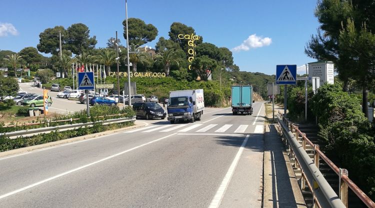 El nou carril bici transcorrerà per aquest tram de la C-253