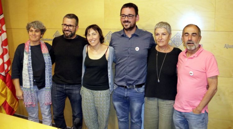 Els regidors electes de Guanyem Girona (arxiu). ACN