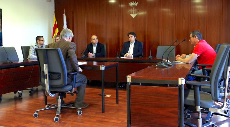 La junta de portaveus extraordinària per abordar la polèmica de l'stripper de Llançà aquest matí. ACN