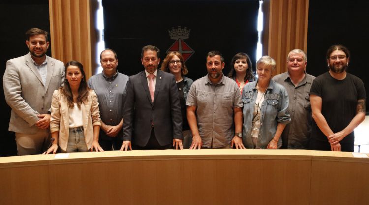 L'equip de govern de Blanes format per ERC i Blanes en Comú Podem. ACN