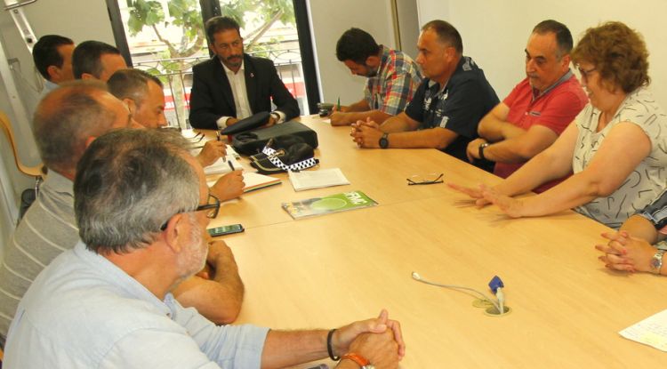 Un instant de la reunió de seguretat que va tenir lloc dimarts