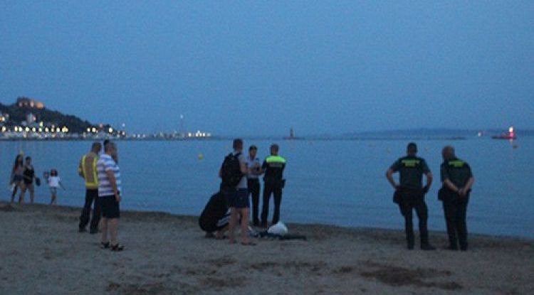 Un moment de la cerca, el dissabte a la nit. Vila de Roses