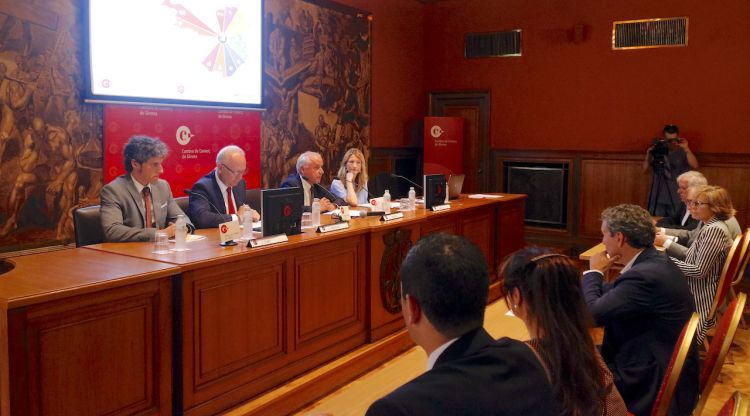 Presentació de la Memòria Econòmica de Catalunya, que s'ha fet aquest matí. ACN