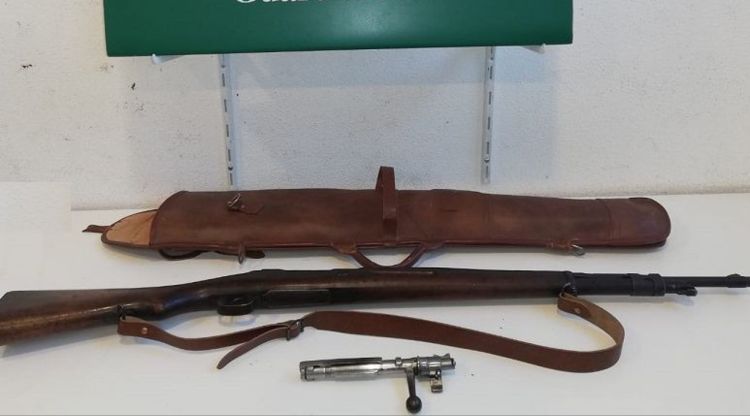 El fusell de guerra que ha incautat la Guardia Civil