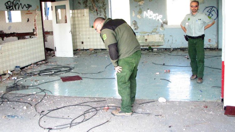 La base militar es va utilitzar com a Paintball clandestí (arxiu)