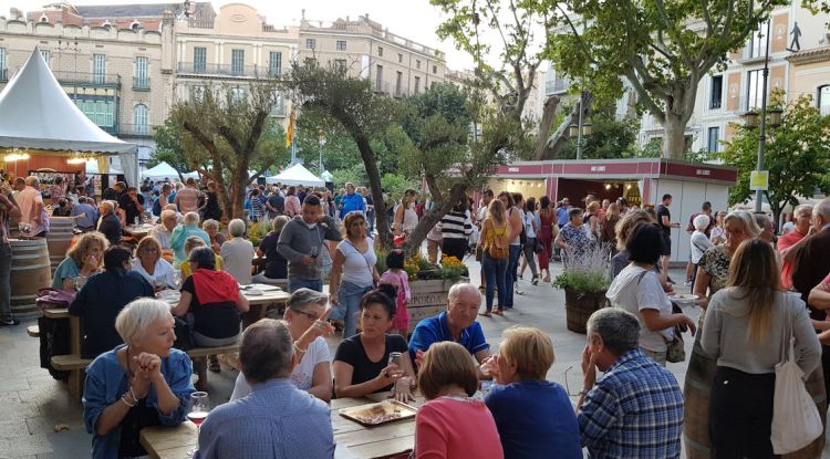 Aspecte que presentava la Rambla, aquesta tarda